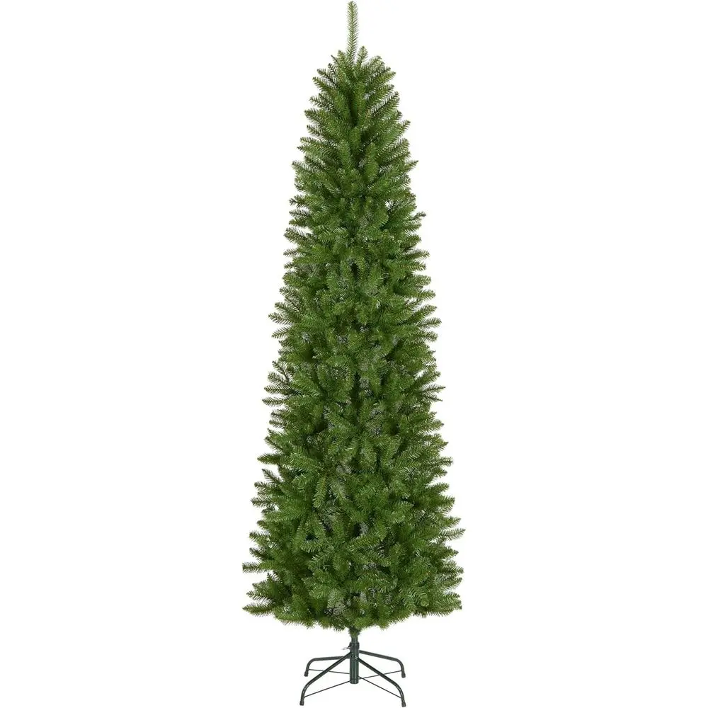

7.5ft Slim Artificial Christmas Tree with 1,075 Tips, Stand Included, Green