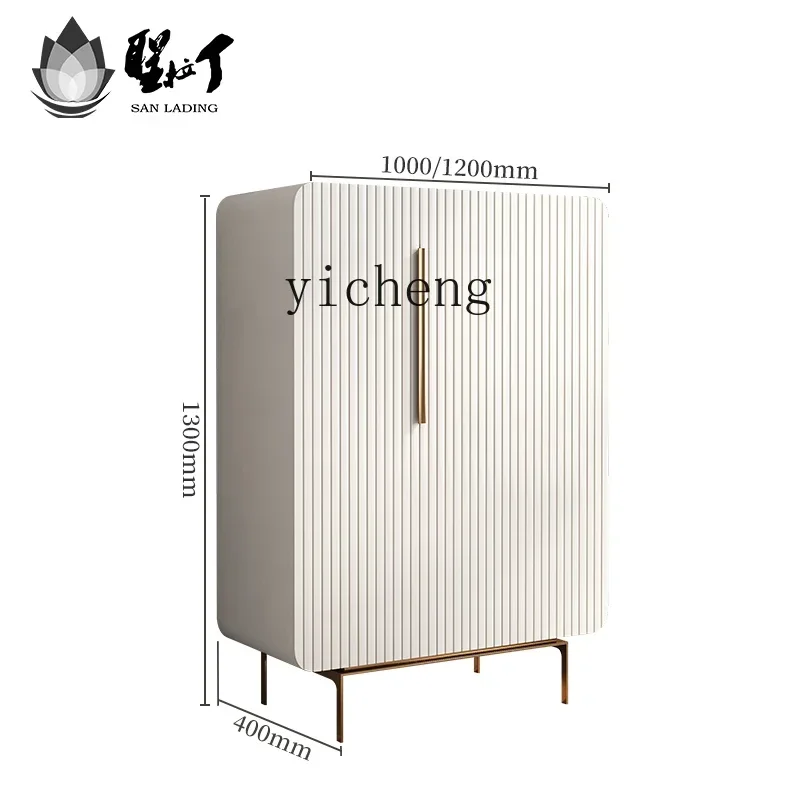 

solid wood wine cabinet light luxury high-end dining side cabinet modern simple living room wall storage wine cabinet