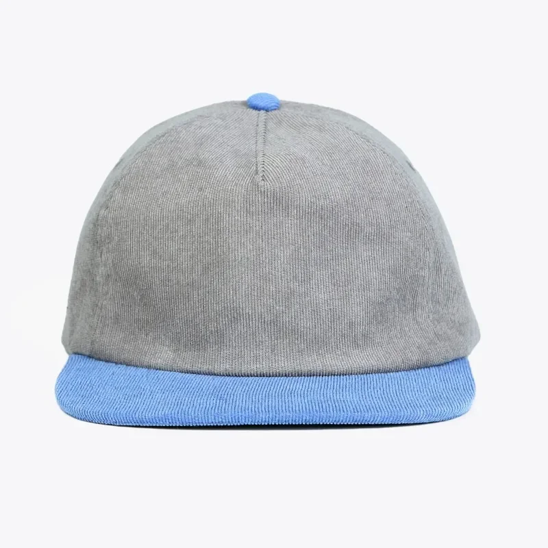 Korean New Flat-brimmed Baseball Caps for Men and Women Autumn and Winter Retro Corduroy Contrasting Color Versatile Sports Hats