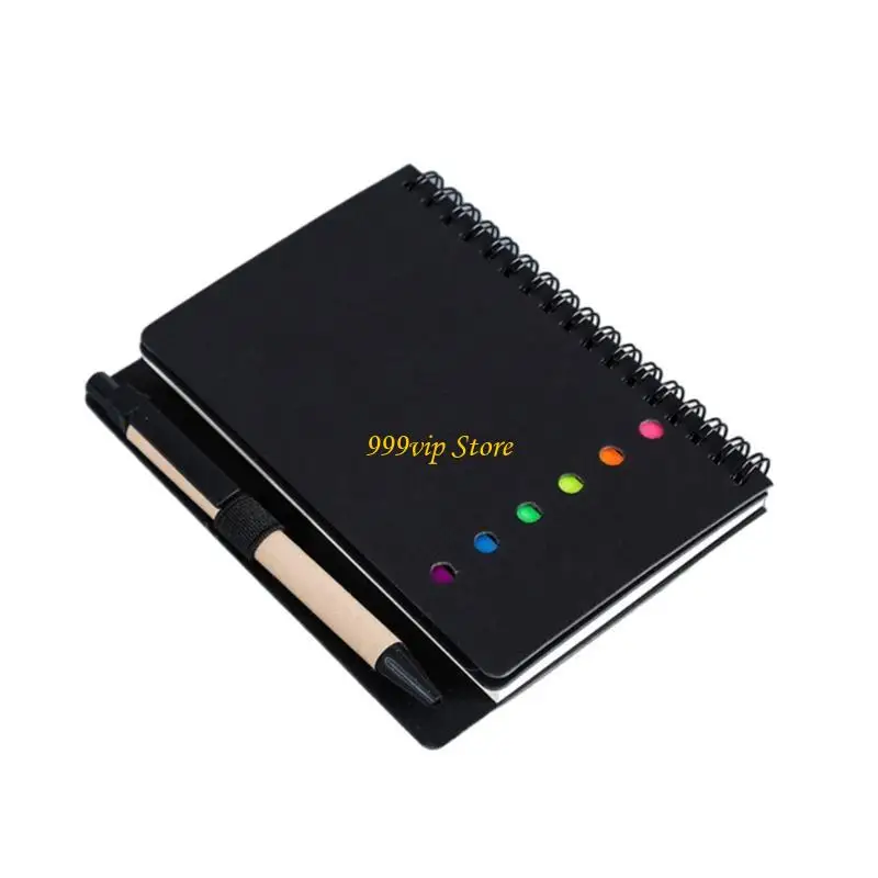 C90C 3PCSスティッキーノート付き小さな裏地のノートブックページマーカーインデックスタブ