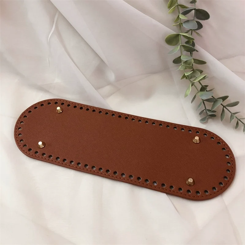 26x8cm Leather Bag Bottoms DIY Handmade Oval Long Bottom Bag Accessories for Knitting Bags handbag Crossbody Bags Bottom