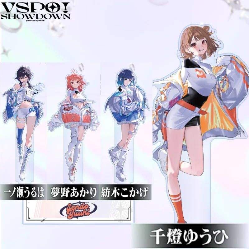 VTuber VSPO SHOWDOWN serie Anime TOSAKI MIMI KISARAGI REN KAGA SUMIRE KAMINARI QPI YAKUMO BENI soporte acrílico adorno de escritorio juguete