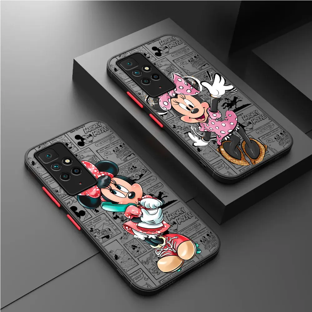 

Case For Xiaomi Redmi Note 11 10 Pro 12 13 12S 11S 10S 9 8 8T 12C 10C 9A 9C 9T 9i Matte Funda Phone Cover Disney Minnie Mouse