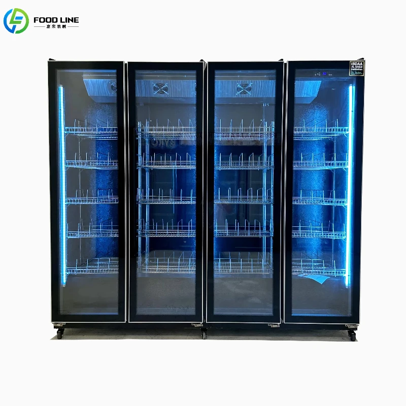 

Customized Vertical Refrigerator Showcase Glass Door LED Illumination Drink Dairy Display Cooler