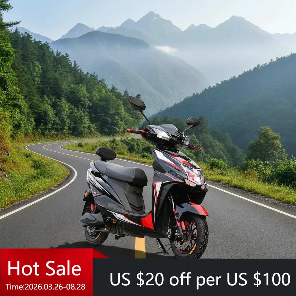 

Tc Powerful adult electric motorcycle from China, equipped with 1000W brushless motor, 40-60 kilometers per hour, long range