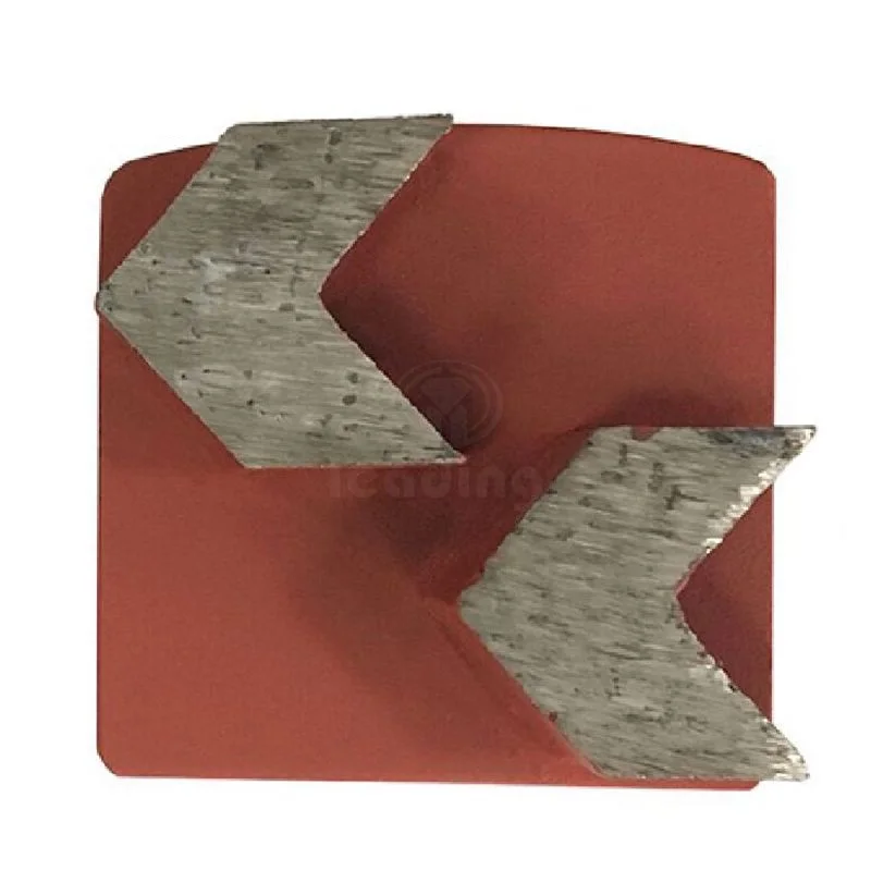 9pcs Redi Lock Concrete Grinding Metal Diamond Tools Double Arrow Segment Disc Tool Grind Metal Scrape for Klindex Floor Grinder