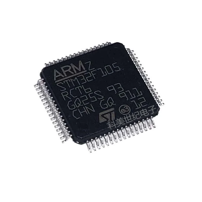 Original STM32F105RCT6 LQFP64 RBT6/VCT6/R8T6 Single chip microcomputer, patch microcontroller chip RCT6 32F105RCT6 LQFP-64