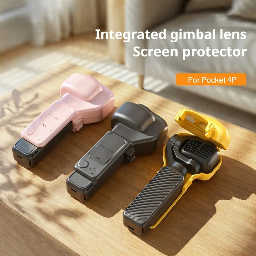 All-In-One Protective Case For DJI Pocket 4P Hard Shell Gimbal Lens Screen Cover Anti-Fall Flip Design