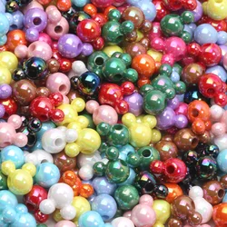 20pcs Colorful AB Cat Spacer Beads Cute Acrylic Beads For Jewelry Making Bracelet Diy Keychain Necklac Earrings Craft Supplies