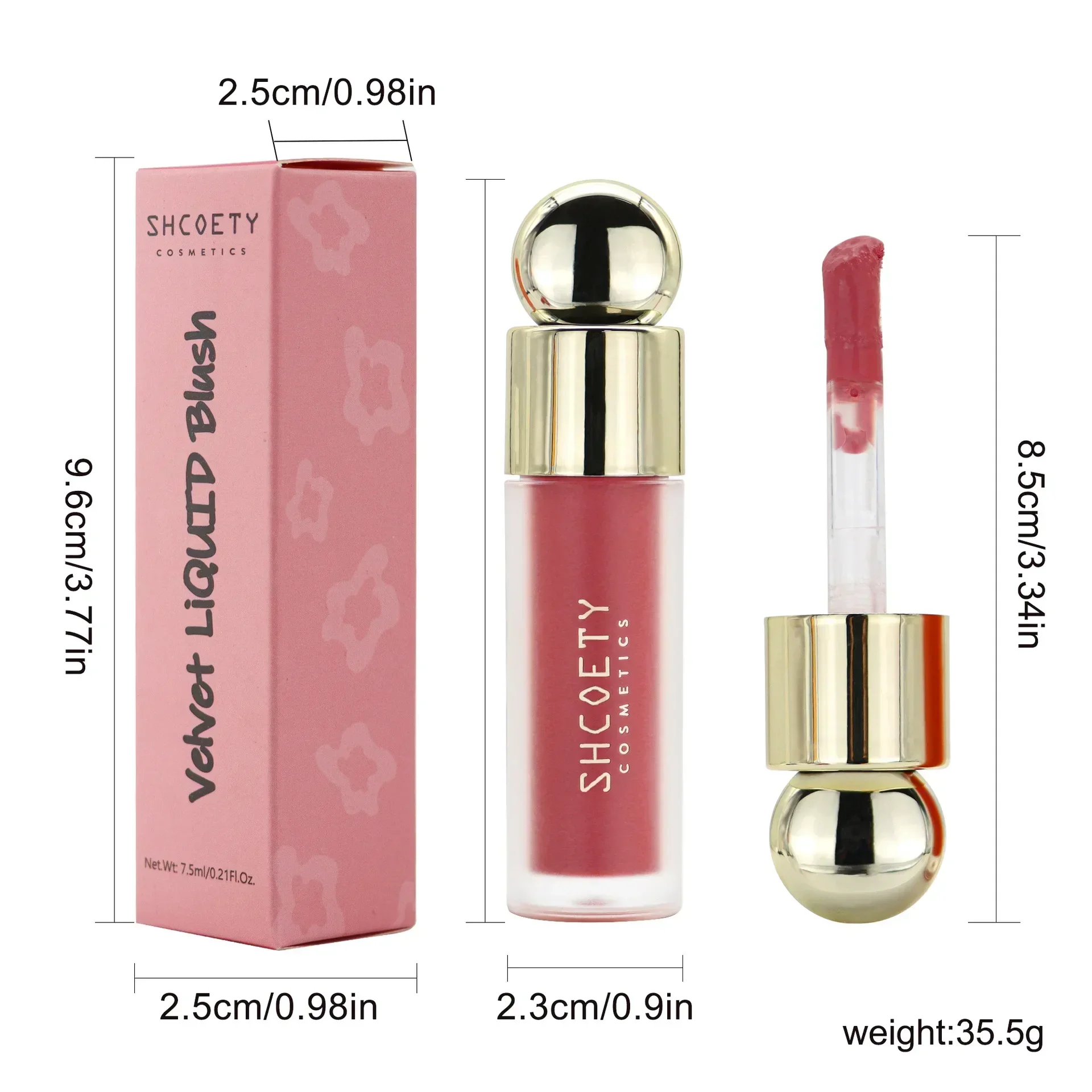 Rubor líquido, sombra de ojos mate de terciopelo, pigmento Facial, polvo duradero, guardabarros, hermosa crema Natural, naranja, melocotón, rubor raro, maquillaje