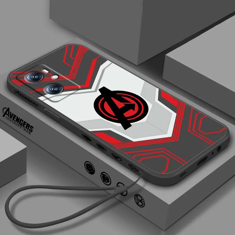 

Marvel Spiderman Avengers Cool For OPPO Find X5 A11 A16K A53 A98 A3 A57 A72 A73 A96 A74 A9 A5 5G Liquid Left Rope Phone Case