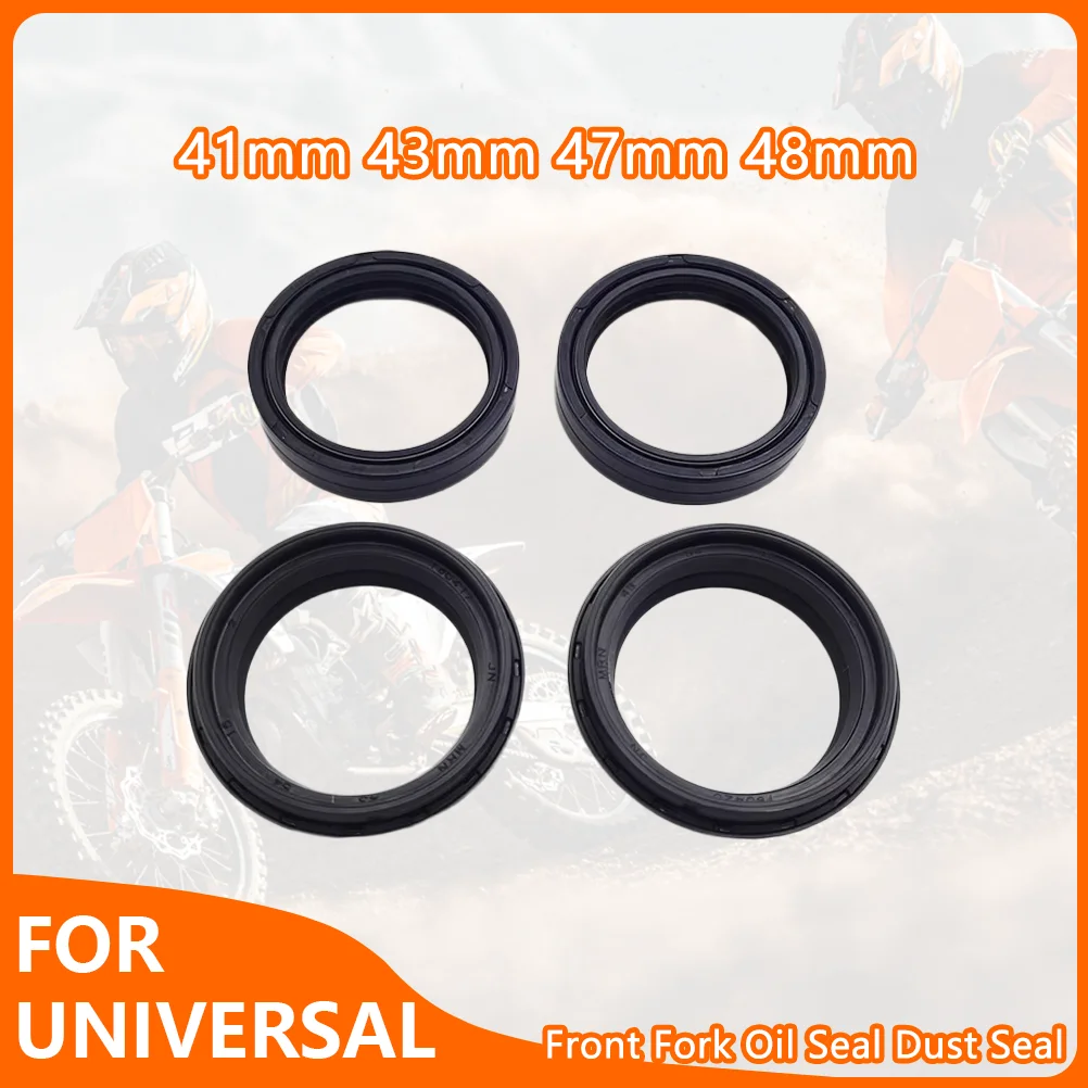 OTOM Front Fork Oil Seal Dust Seal Set Motocycle Damper Seals O-Ring 41mm 43mm 47mm 48mm For KTM HONDA YAMAHA KAWASAKI HUSQVARNA