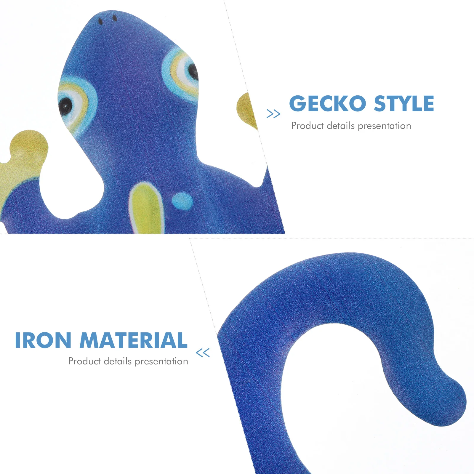 

Metal Gecko Wall Art Decor 3D Wall Hanging nament Iron Sculpture Realistic Halloween Indoor Outdoor Decoration High