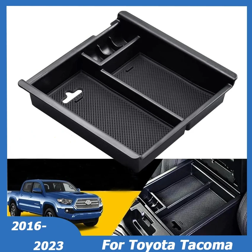 

For Toyota Tacoma 2016-2023 Interior Armrest Storage Box Insert Tray Dividers Center Console Organizer Car Accessories