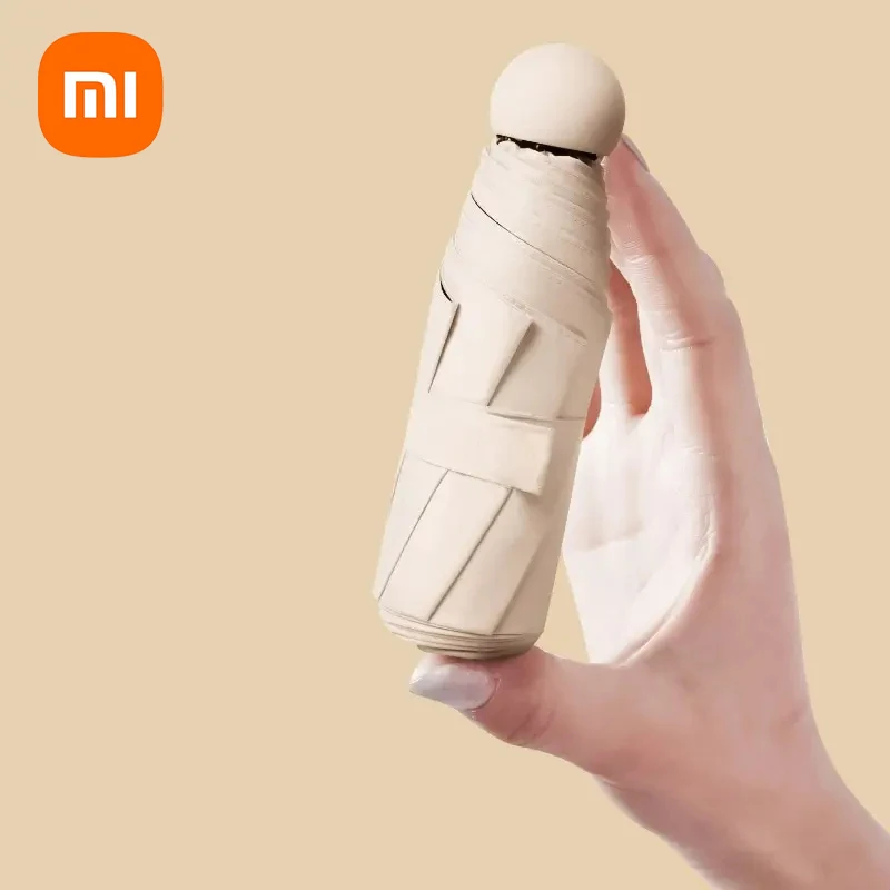 XIAOMI Capsule Umbrella Sunny and Rainy Dualuse Rainproof Wind-resistant Sun Protection Outdoor Traveling Portable Mini Umbrella