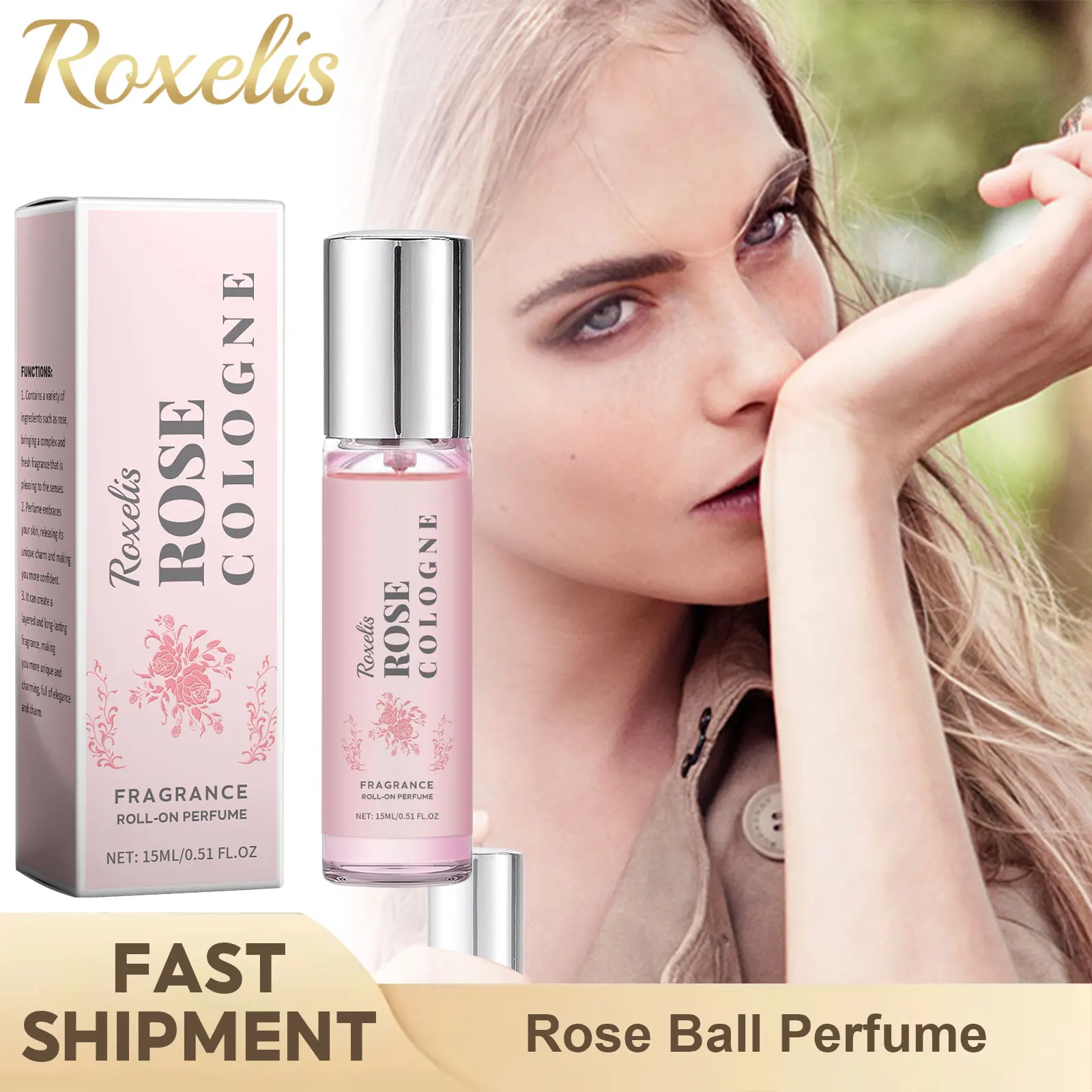 Rose Floral Perfume Lasting Cologne Fragrance Release Pheromone Dating Scent Attraction Fragrant Women Charming Eau De Parfum