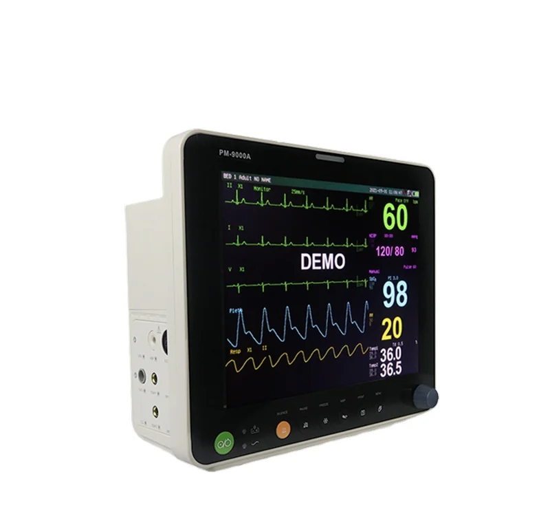 9000A2 Patient Monitor Multi-Parameter with Unique Real Person Voice Alarm Accessory Box Included Electric Power Source