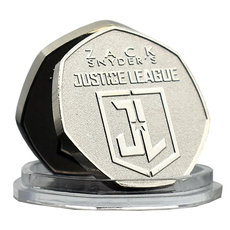 Beast Kingdom anime gaya baru DC Justice League koin peringatan Superman Batman logam koleksi mainan anak-anak hadiah liburan