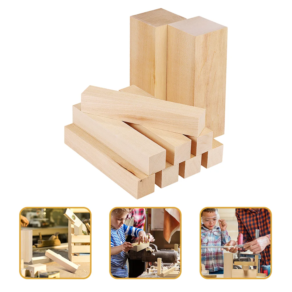 Home Wooddiy Tools Carved Basswood Strips Lumber Whittling Block Boards Carving Blocks Large