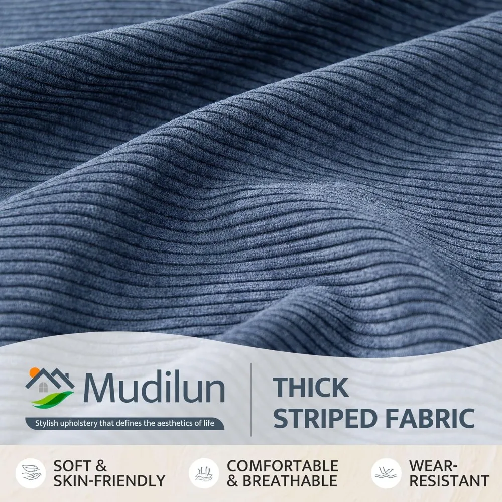 Non-Slip Tufted Rocking Chair Cushion Set with Ties for Indoor and Outdoor Use on Porch, Garden, Cafe