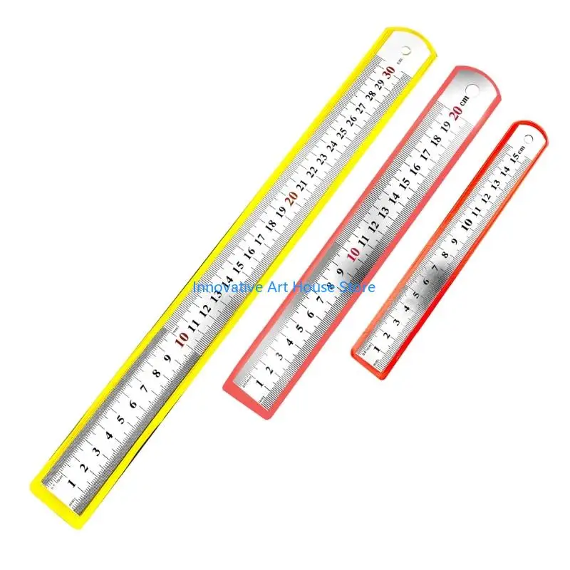 E1PC Multifunctional Measuring Ruler For Carpentry Projects Stainless Steel Tool