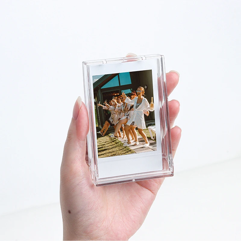 3 นิ้วฟิล์มClear Photo Storageกล่องกล้องสําหรับFujifilm Instax Mini 12/11/9/8/7 พร้อมสายคล้อง