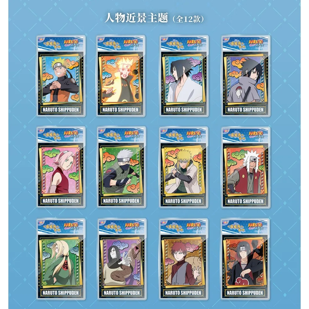 Nuove carte da collezione originali Eaki Naruto Battaglia al sangue caldo Ruoli anime Timbro Tema speciale Design Carte di personaggi Giocattoli Regali