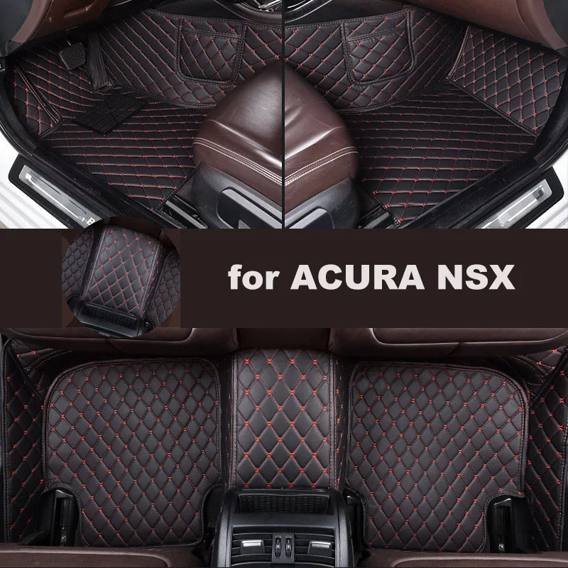 

Autohome Car Floor Mats For ACURA NSX 1991-2015Year Upgraded Version Foot Coche Accessories Carpetscustomized