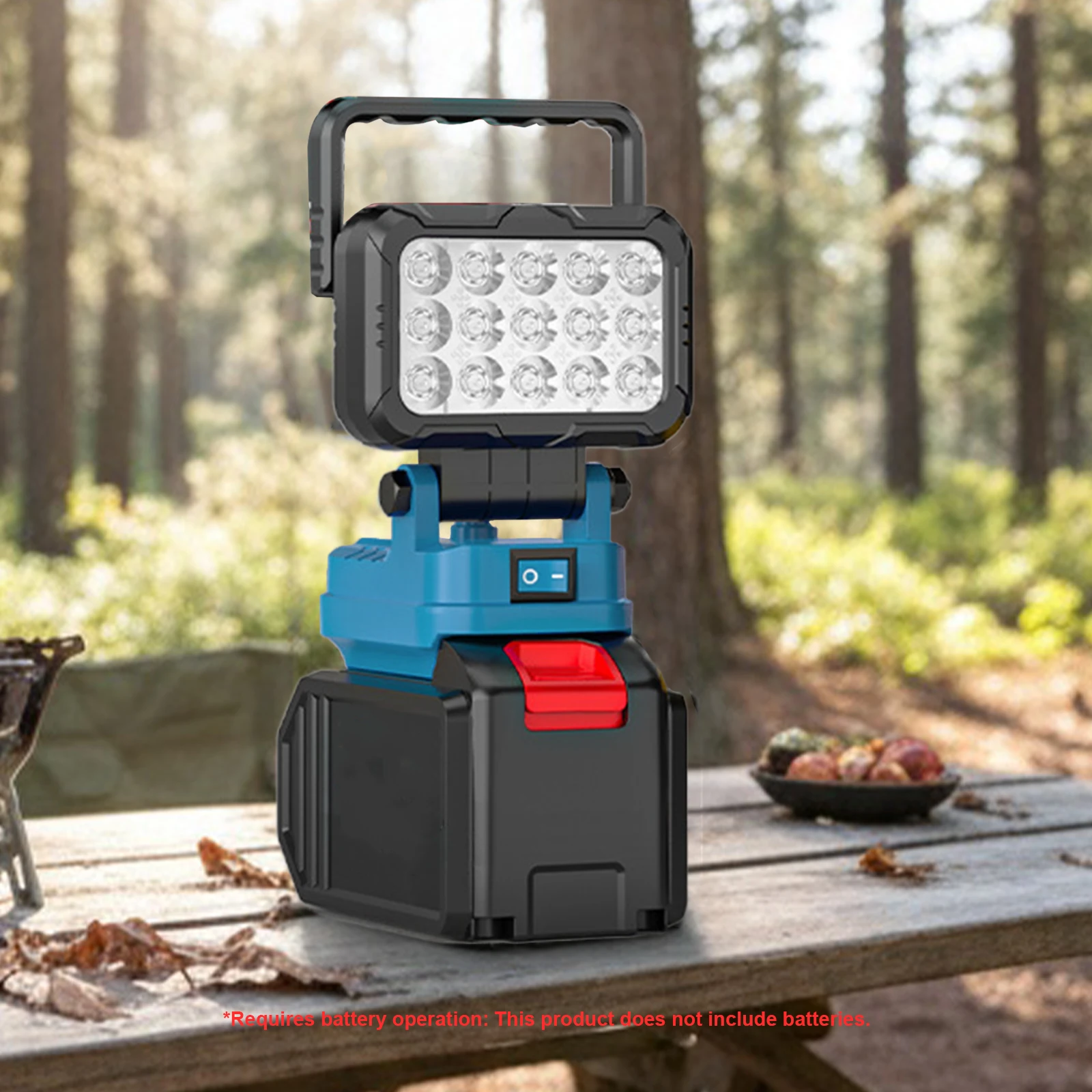 

Светодиодный рабочий фонарь с 2 портами USB для зарядки, для фонарика Makita, аккумулятор в комплект не входит