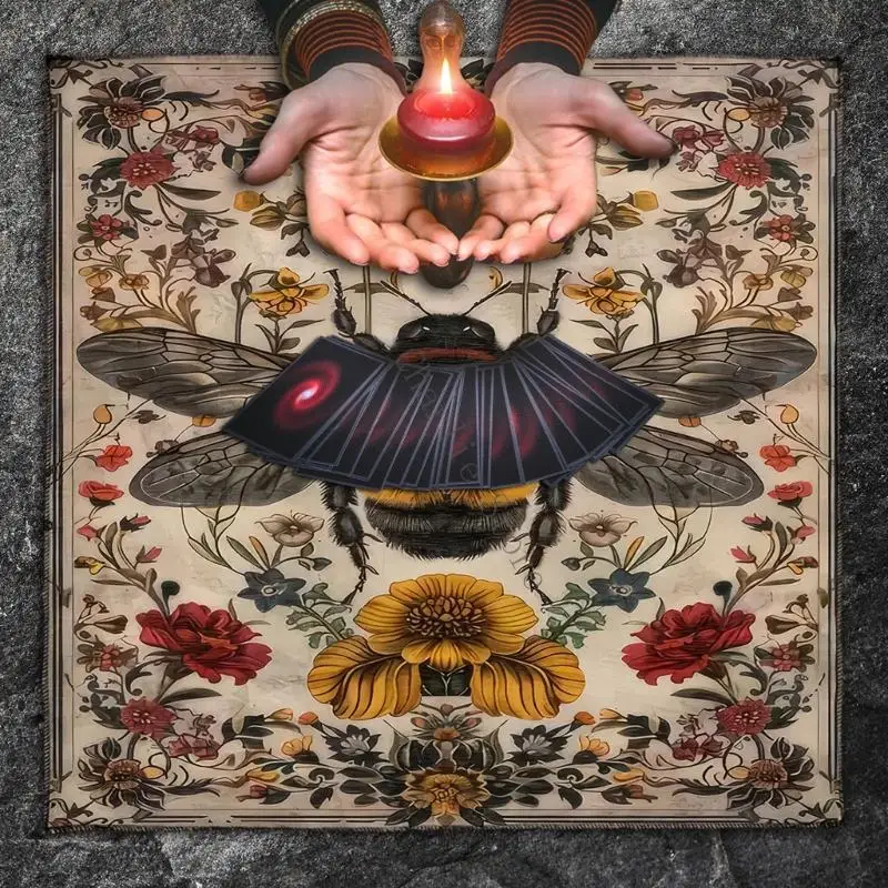 

Стильные медитации таротов покрывают складные бархаты таронные ткани.