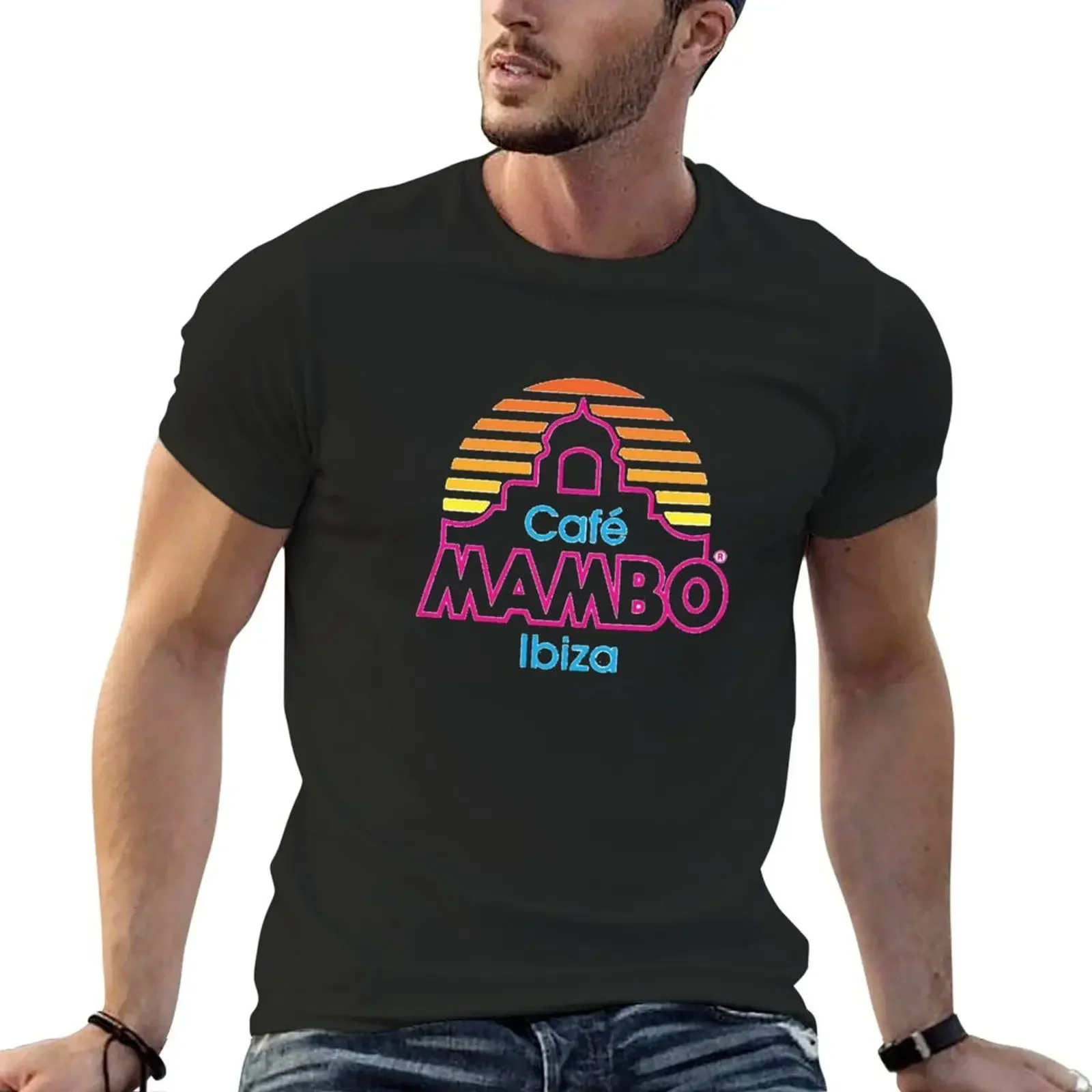 heavyweight Informal New Arrival vintage Cafe Mambo Ibiza sports fans anime clothes designer men Summer harajuku custom t shirt