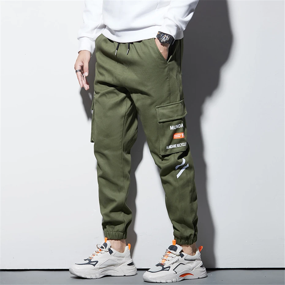 Streetwear Camouflage Pants Men 8XL Plus Size Camo Cargo Pants Male Stretch Waist Jogger Pants Big Size 8XL