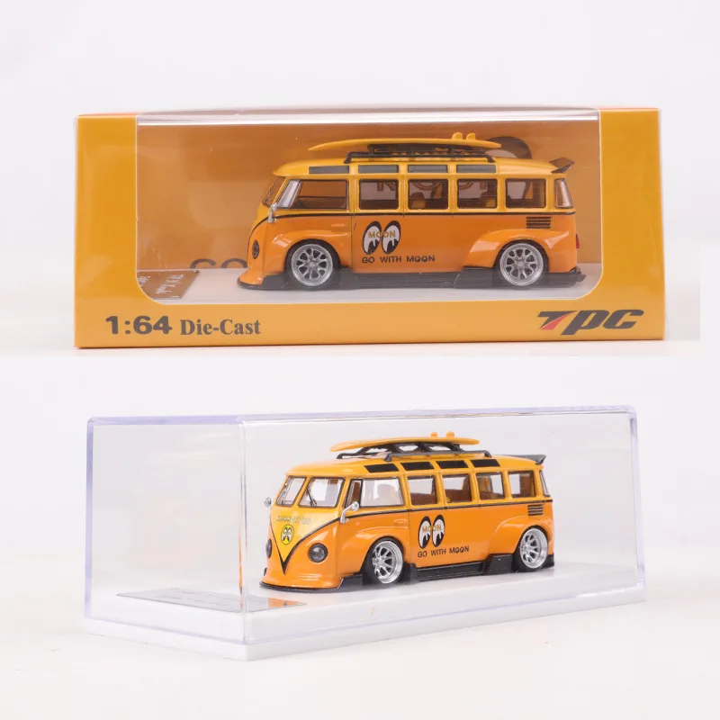 Diecast 1/64 Modello di Auto VW RWB T1 Modello di Auto in Lega T1 Bus Gioca Veicoli Giocattoli per Ragazzi