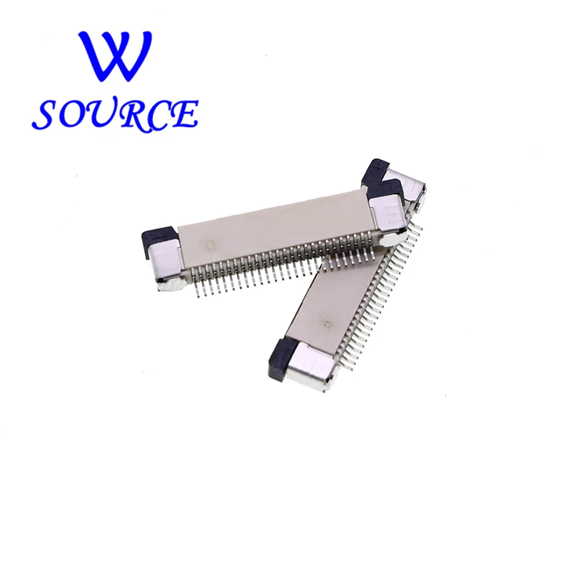 0.5mm 1.0mm FPC FFC Connector Flat Cable PCB SMT ZIF 4 5 6 7 8 10 12 16 18 20 26 28 30 32 36 40 50 54 60P Upper Contact Type view 5