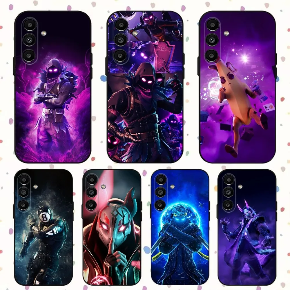 R-Royales F-Fortnites-S  Phone Case For Samsung S24,S21,S22,S23,S30,Ultra,S20,Plus,Fe,Lite,Note,10,9,5G Black Soft Cover