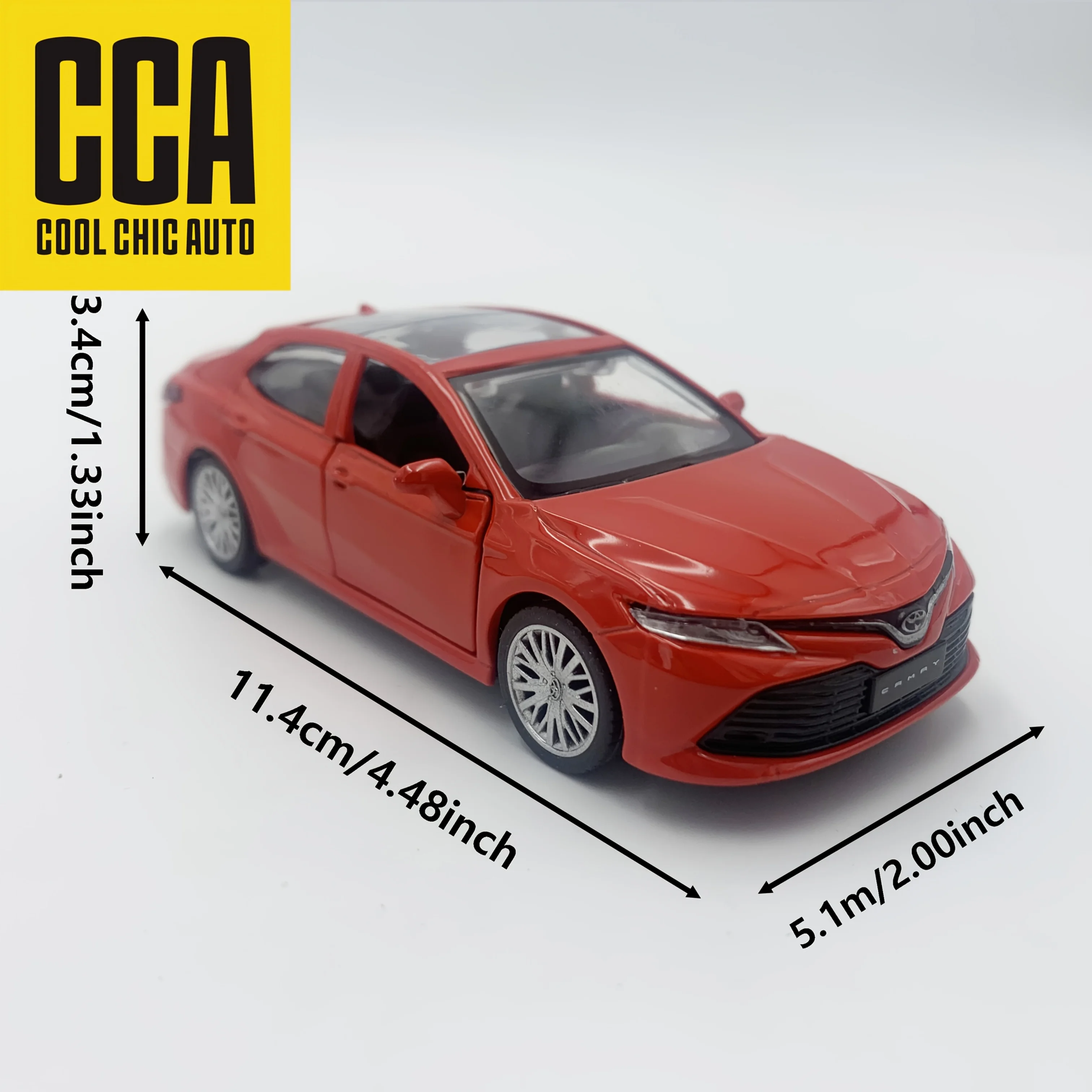 يمكن فتح باب نموذج سيارة من السبائك من سلسلة تويوتا يمكن لعب تغليف علبة الثقاب في راحة هدية لعبة الأطفال