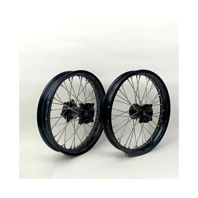 【2026 Popular】 High Quality 7050 Aluminum Alloy 14/16/17/19 Inch Motorcycle Wheels Set Fit SX85 MC50 TC 85