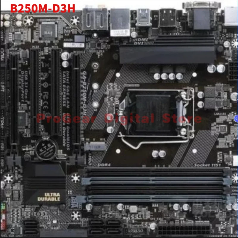 

Used for GIGABYTE B250M-D3H LGA1151 mATX DDR4 Motherboard for Intel 6th/7th Gen Core i7/i5/i3/Pentium/Celeron CPUs