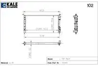 Store code: 0126222AL for engine radiator PALIO 1,2//(2 SIRA AL + PL)/((2 × 32)