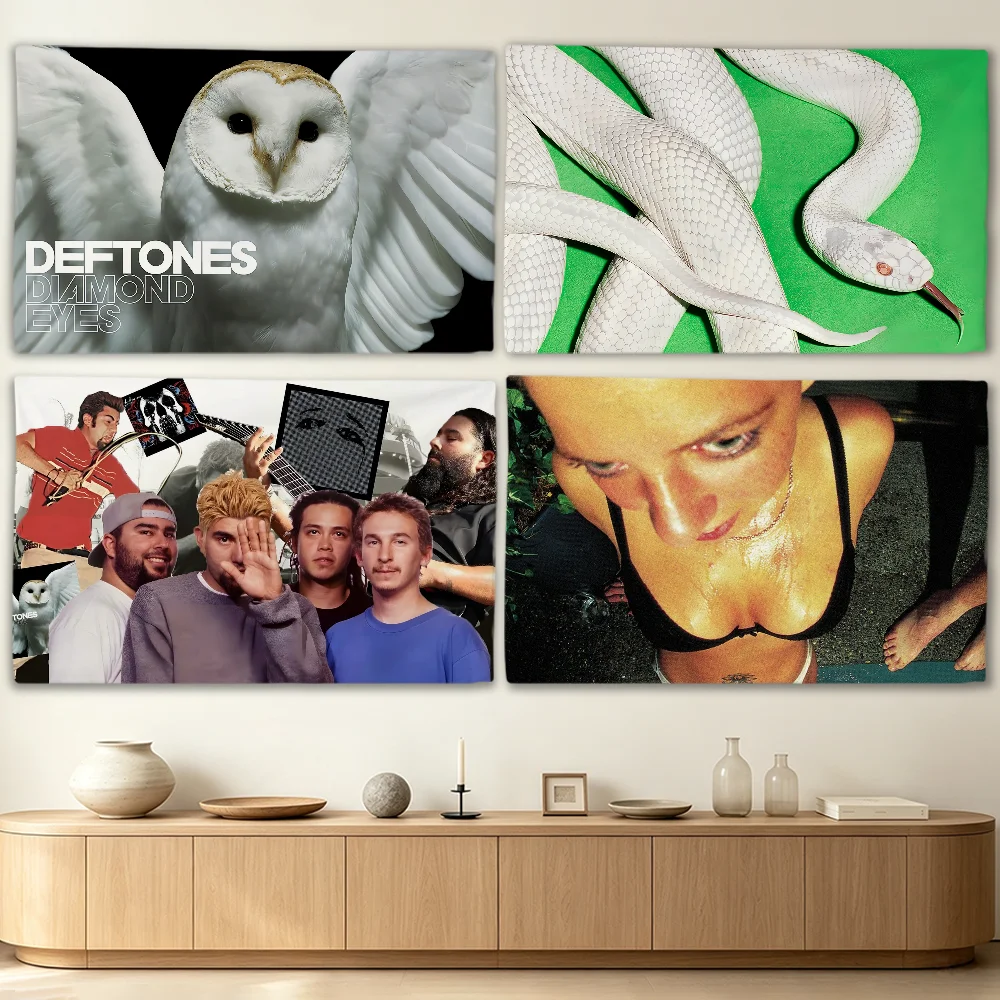 Band D-Deftones flag Advertising Banner for Camping Decoration Outdoor & Garage Wall Hanging Decorations