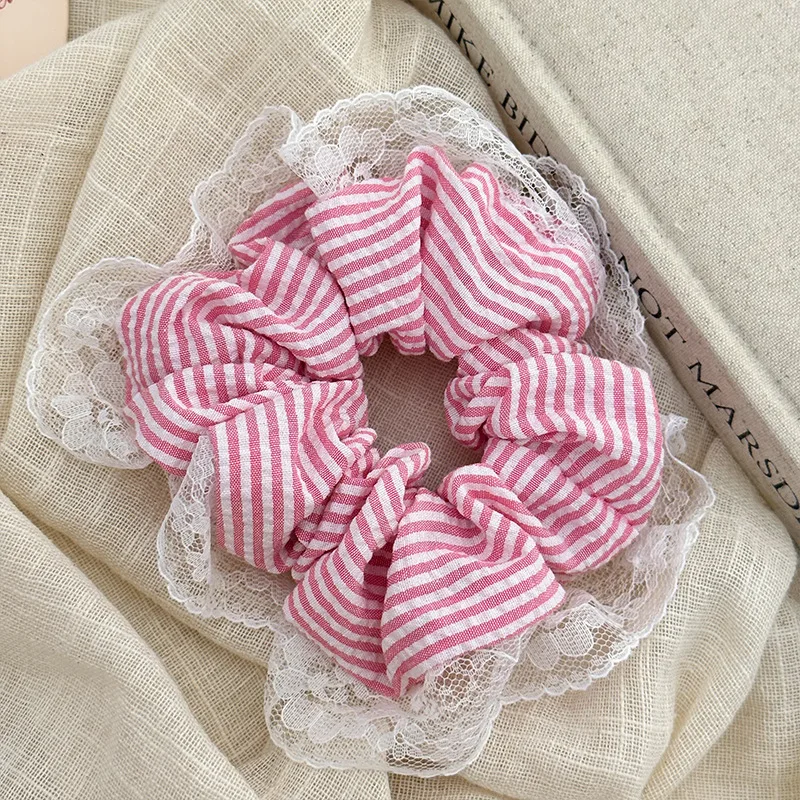 Hair ties accessories for women girl rubber bands scrunchies elastic korean kawaii bow popular leading fashion sweets kpop Gift