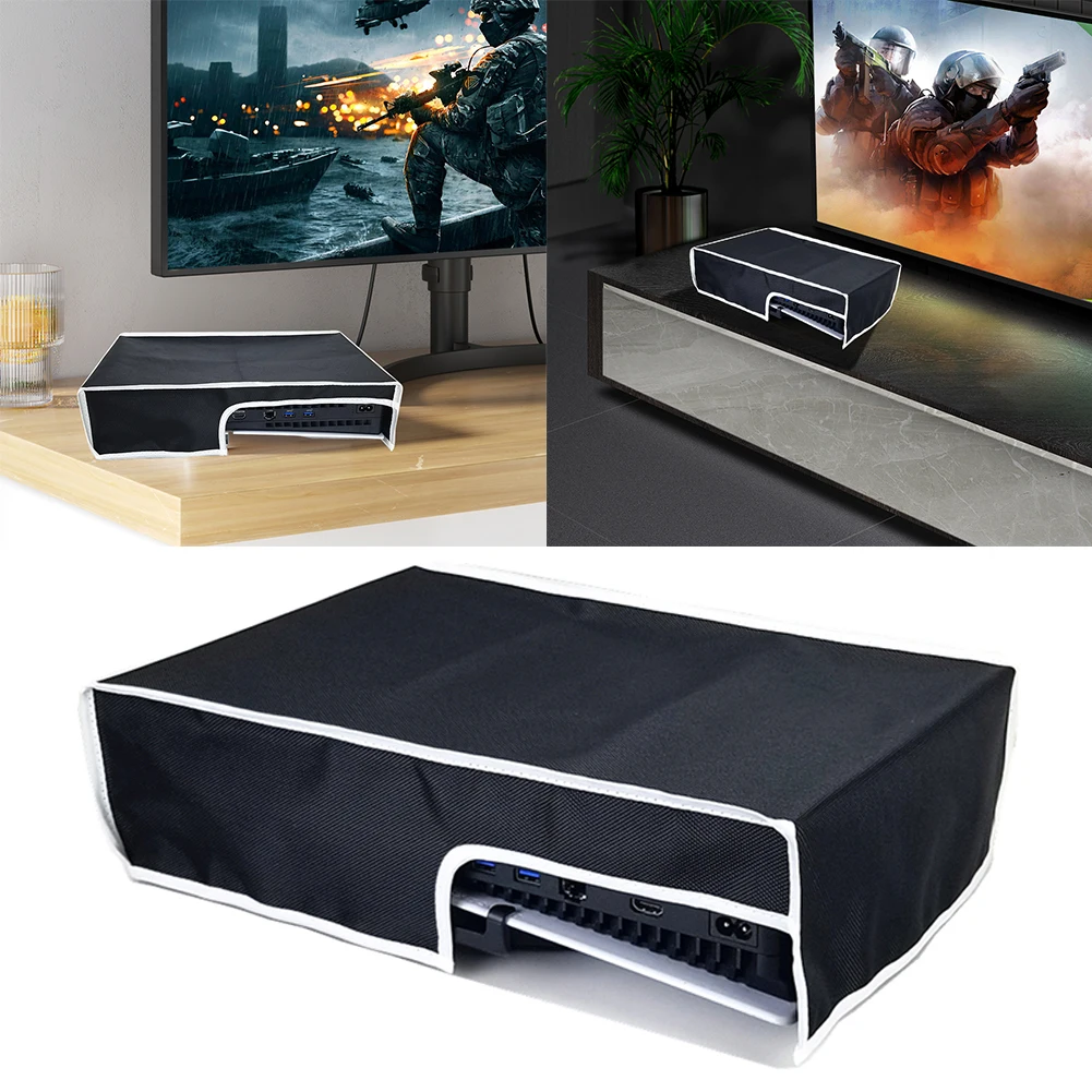 Vertical/Horizontal Dust Cover Anti-Scratch Dust Guard Removable Dustproof Cover Sleeve 1680D Oxford Cloth for PS5 Slim Console