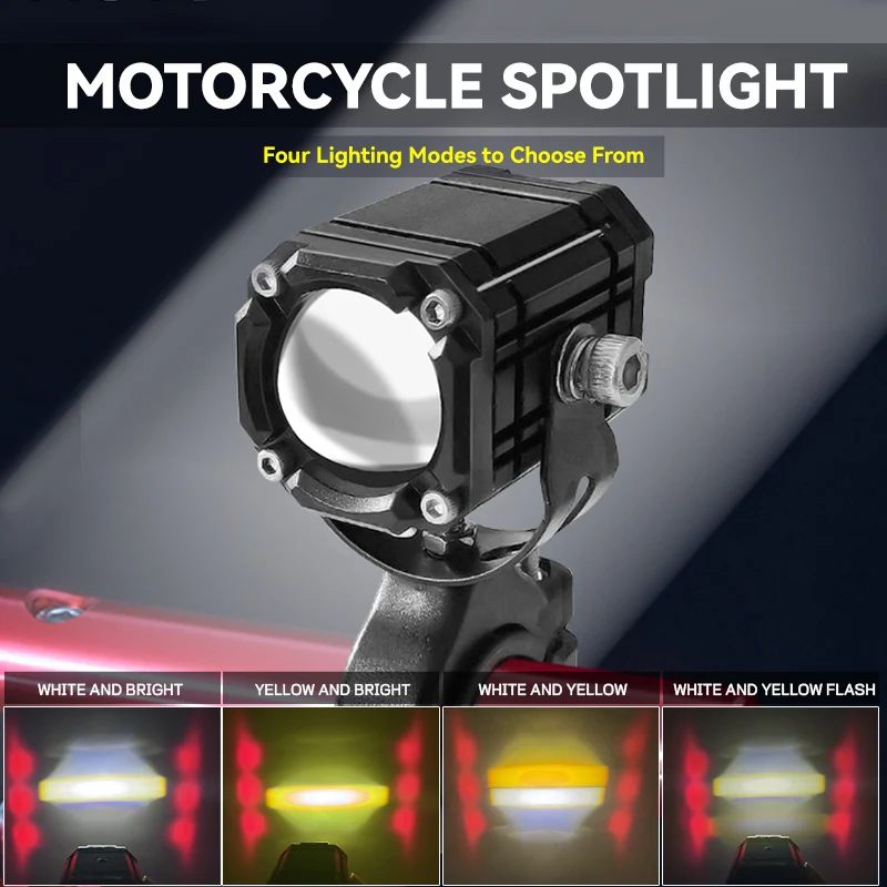 Universal Motorcycles Headlight Fog Light Led Auxiliary Driving Lamp for BMW R 1200GS R1250GS ADV F800GS K1600 Honda CRF1000L