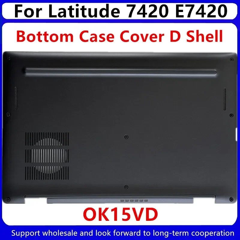 Новинка для Dell Latitude 7420 E7420 D, аксессуары в виде корпуса, серебристый, черный, нижняя часть корпуса, базовая крышка 0K15VD 0H4XRY 0MYMW1 0H4XRY 0YN0M4