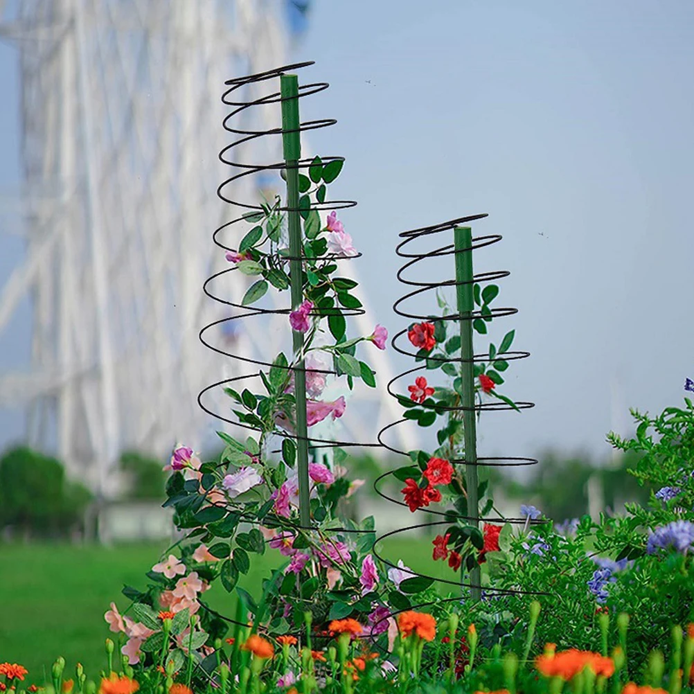 

1Set Plant Climbing Trellis Spiral Design Strong Anti-Wear Material for Potted Plants Indoor Garden Decoration Support