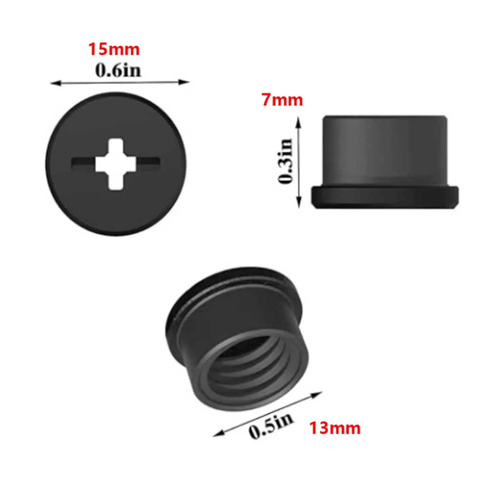 Plastic High Impact Bladder Valve Screws Retainer Caps Secure Seal Replaceable Parts for Football Helmet Head Protection