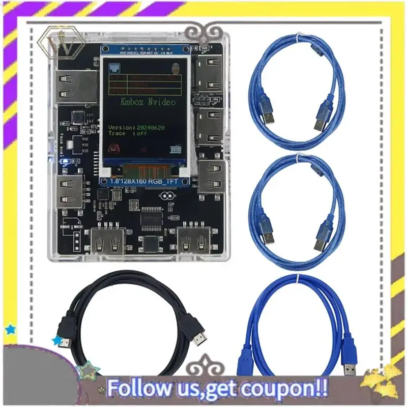 AU33-KMBOX Nvideo Network KM Controller Video Acquisition Card Support Loop Out Function For XBOX360 KM Converter
