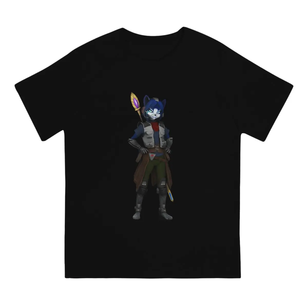 Star Fox Game Man TShirt Star Fox Krystal Staff Fashion T Shirt Original Streetwear New Trend