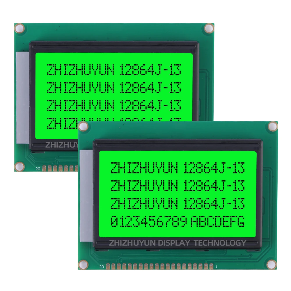 Imagem -05 - Lcd Tela Gráfico Treliça Display Módulo Personagem Laranja Luz Preto 12864j13