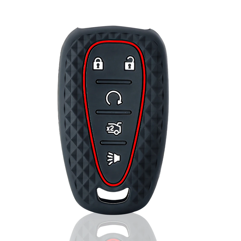 Silicone For Chevrolet Malibu Blazer Traverse Seeker Onix Equino Volt Bolt Trax Orlando Cruze Spark Sonic Camaro Car Key Case
